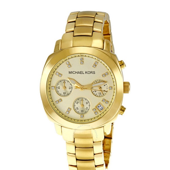 Michael Kors Accessories - Michael Kors MK5132 Women's Gold Stainless Steel Analog Dial Quartz Watch EUC